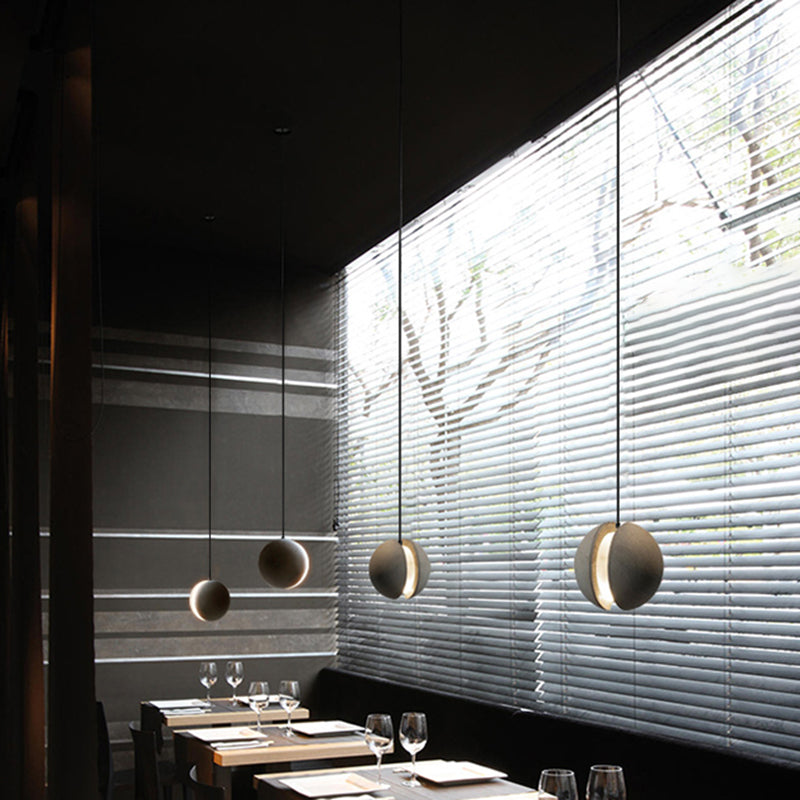 Élodie Cement Round Ceiling Pendant