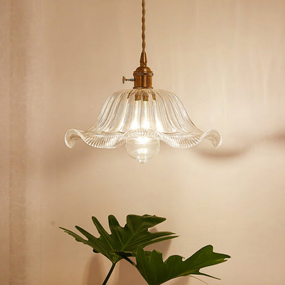 Célestine Clear Glass Antique Style Pendant Light