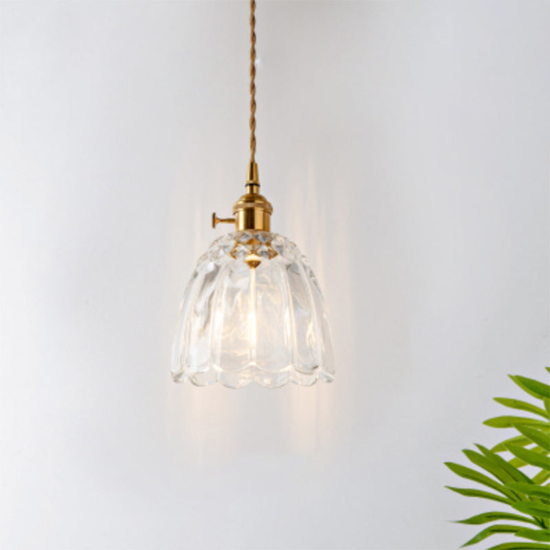 Célestine Clear Glass Antique Style Pendant Light