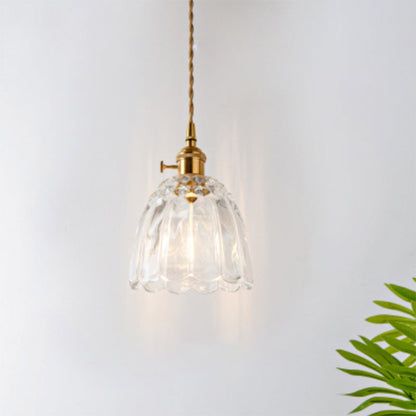 Célestine Clear Glass Antique Style Pendant Light