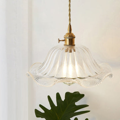 Célestine Clear Glass Antique Style Pendant Light