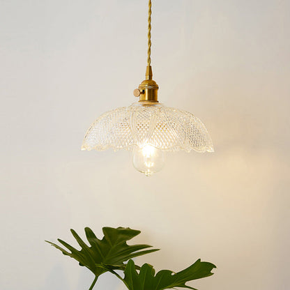 Célestine Clear Glass Antique Style Pendant Light