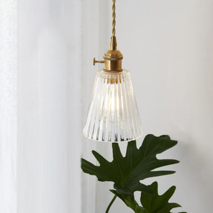Célestine Clear Glass Antique Style Pendant Light