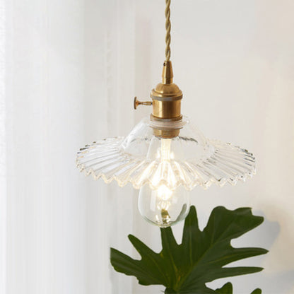 Célestine Clear Glass Antique Style Pendant Light