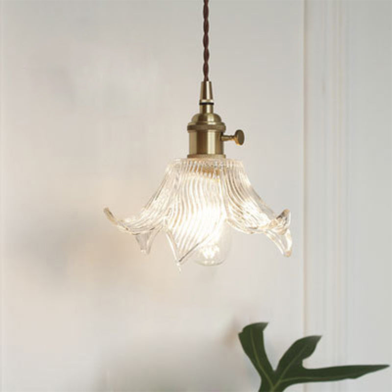 Célestine Clear Glass Antique Style Pendant Light