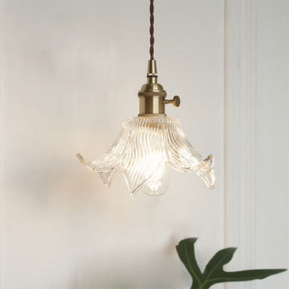 Célestine Clear Glass Antique Style Pendant Light