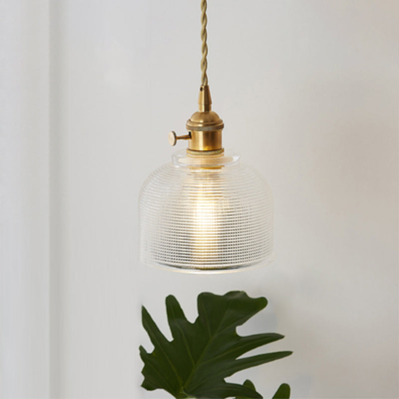 Célestine Clear Glass Antique Style Pendant Light