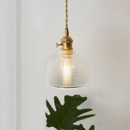 Célestine Clear Glass Antique Style Pendant Light