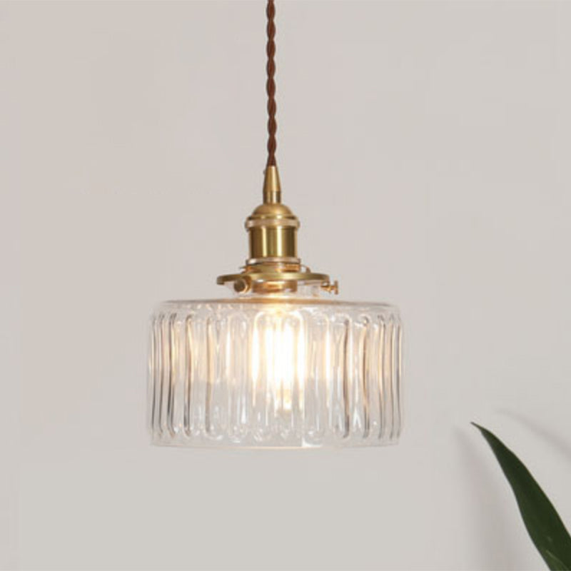 Célestine Clear Glass Antique Style Pendant Light