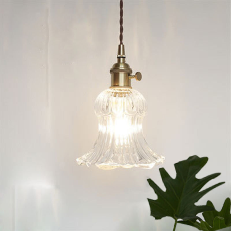 Célestine Clear Glass Antique Style Pendant Light