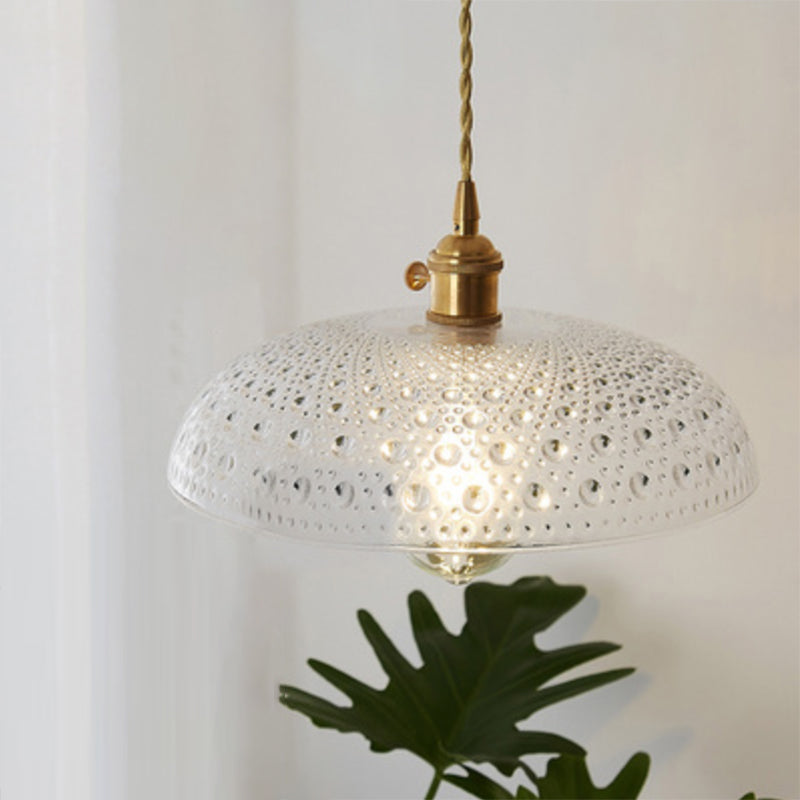 Célestine Clear Glass Antique Style Pendant Light