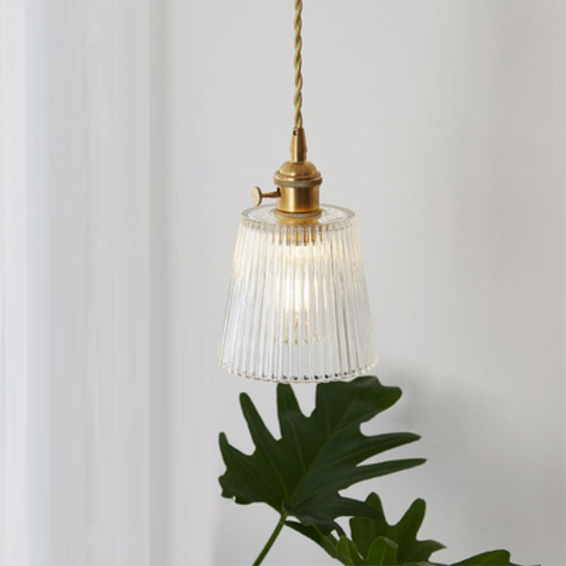 Célestine Clear Glass Antique Style Pendant Light