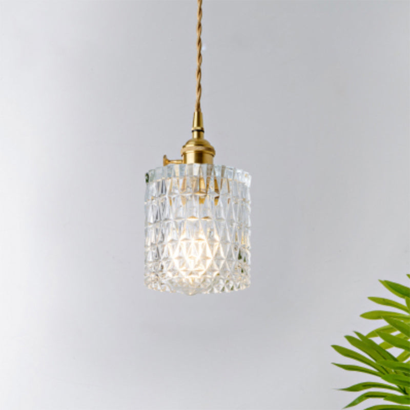 Célestine Clear Glass Antique Style Pendant Light