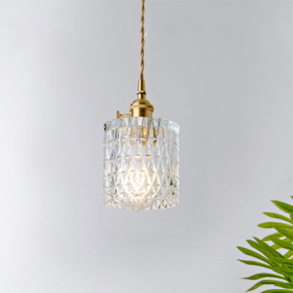 Célestine Clear Glass Antique Style Pendant Light