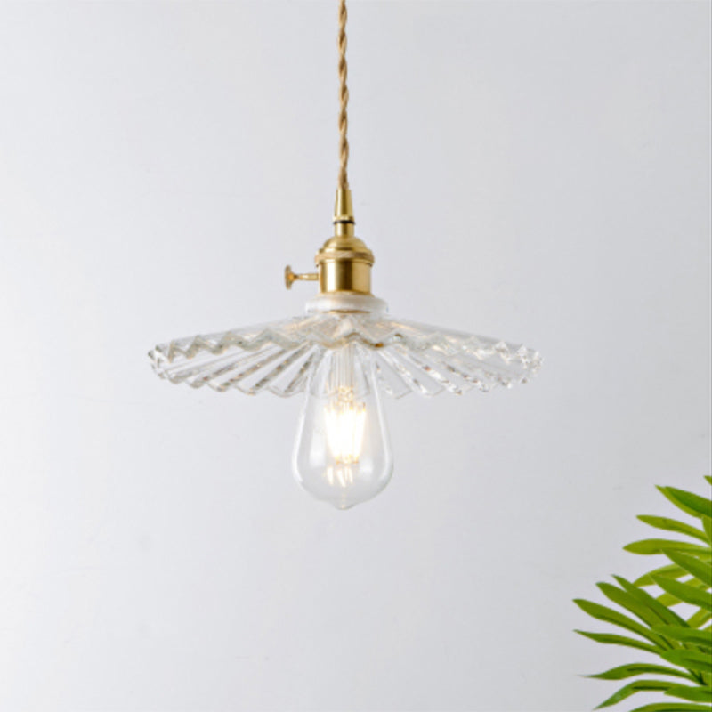 Célestine Clear Glass Antique Style Pendant Light