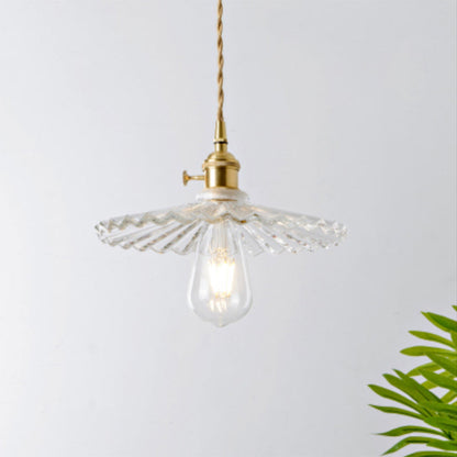 Célestine Clear Glass Antique Style Pendant Light