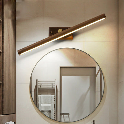Clémence Nordic Linear Wall Lamp Wood and Acrylic LED Lighting