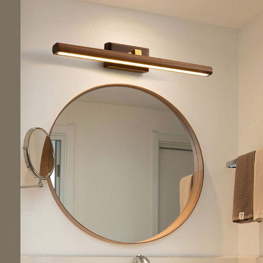 Clémence Nordic Linear Wall Lamp Wood and Acrylic LED Lighting