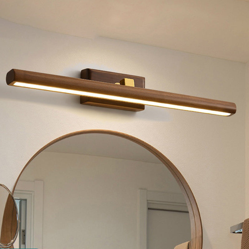 Clémence Nordic Linear Wall Lamp Wood and Acrylic LED Lighting
