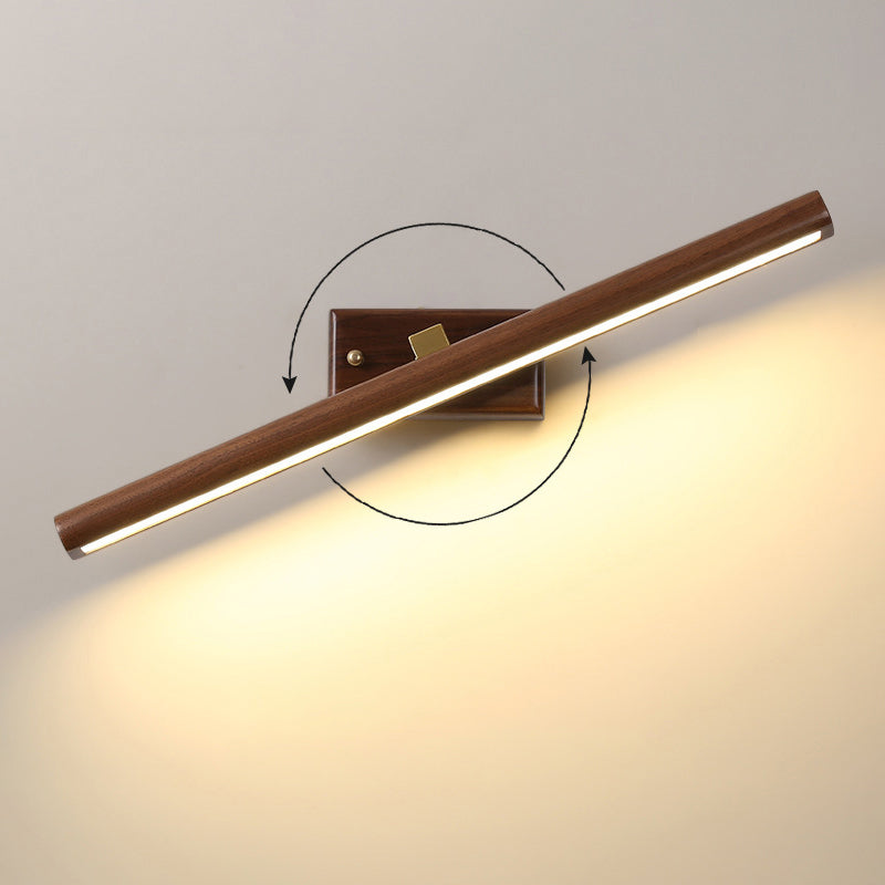 Clémence Nordic Linear Wall Lamp Wood and Acrylic LED Lighting