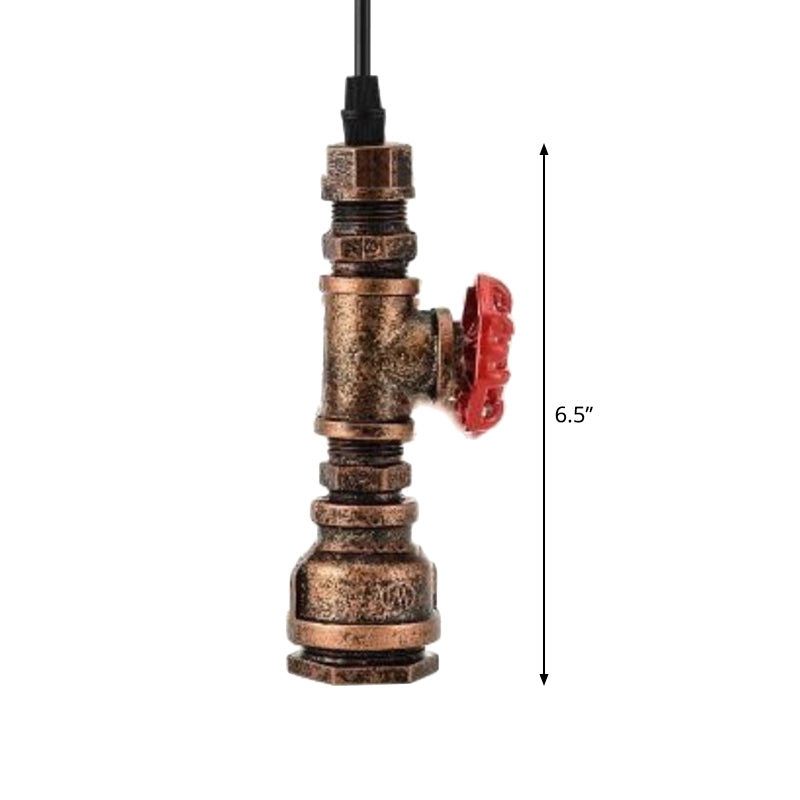 Amélie Rustic Pipe Valve Pendant Light