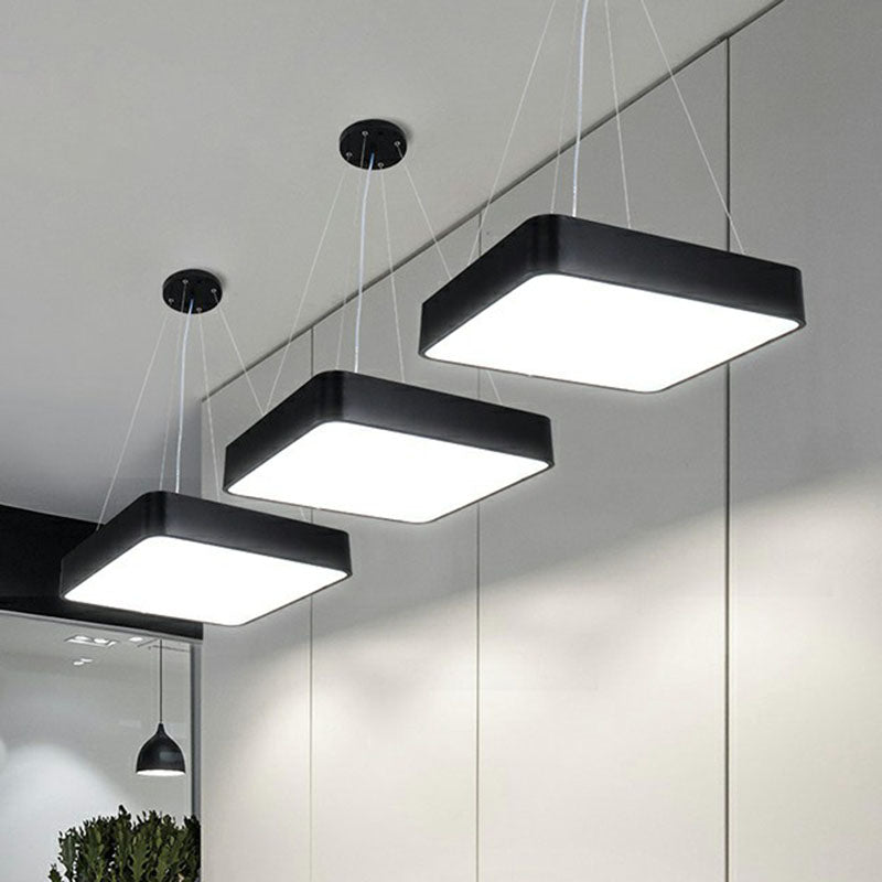 Sophie Square LED Acrylic Pendant Chandelier in Black