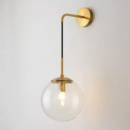 Élodie Glass Sphere Wall Sconce Modern Single Light