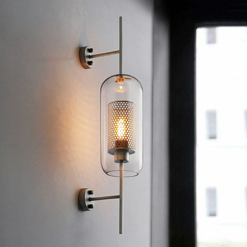 Élodie Mesh Screen Glass Wall Sconce Minimalist Lamp
