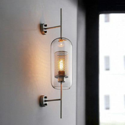 Élodie Mesh Screen Glass Wall Sconce Minimalist Lamp