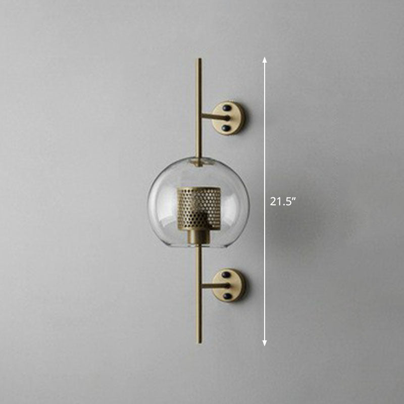 Sophie Metal Mesh Screen Wall Lamp Metal and Glass LED Lighting