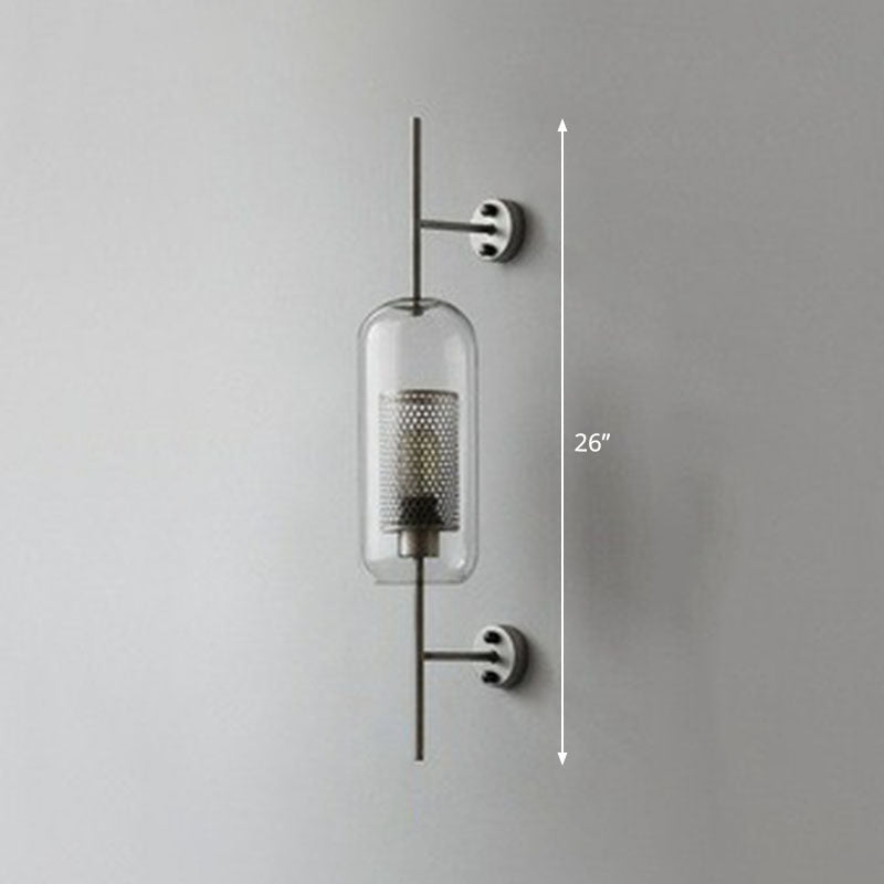 Élodie Mesh Screen Glass Wall Sconce Minimalist Lamp