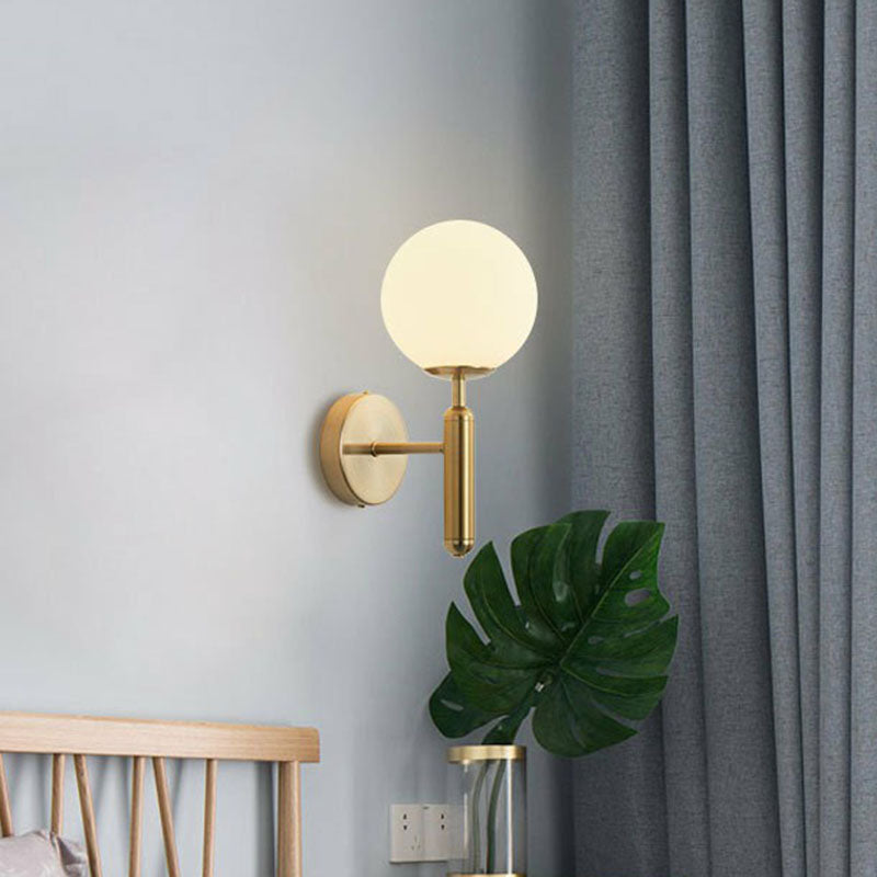 Lucie Mini Glass Ball Wall Light Sconce