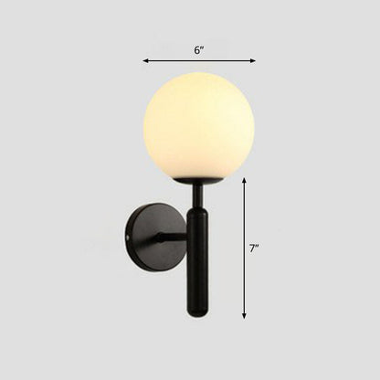 Lucie Mini Glass Ball Wall Light Sconce