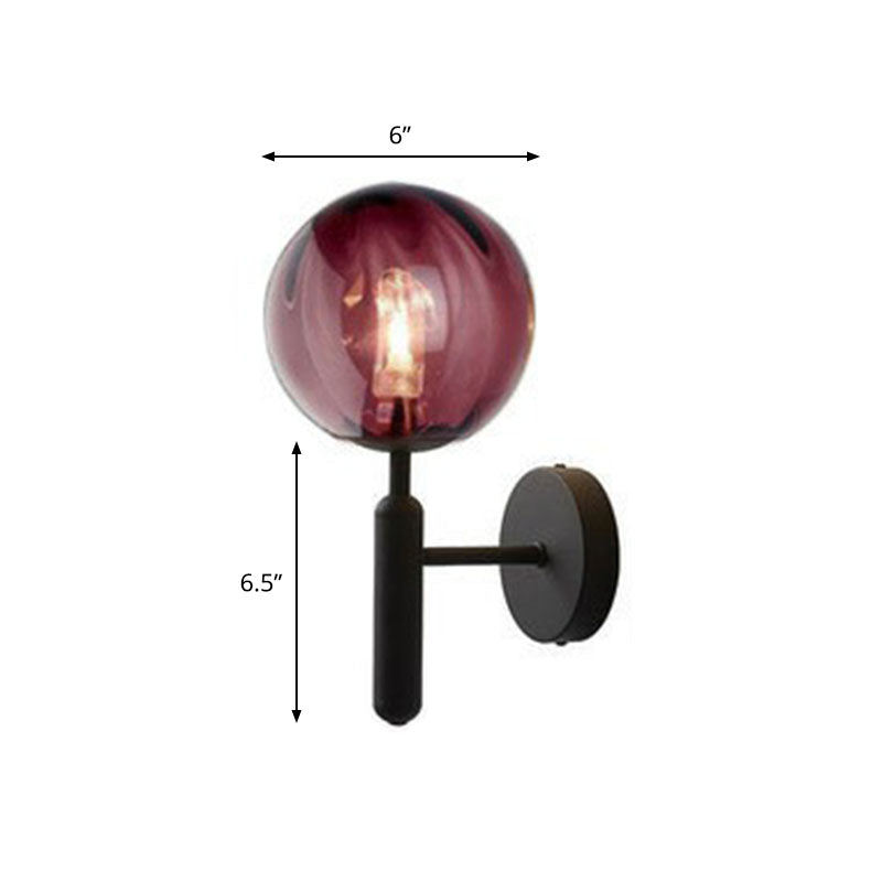 Lucie Mini Glass Ball Wall Light Sconce