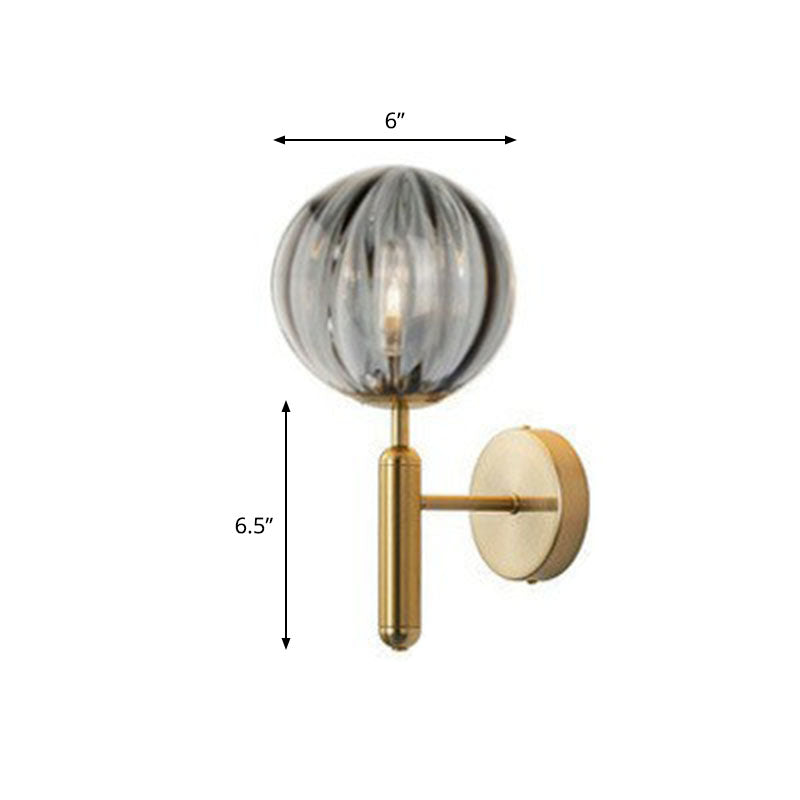 Lucie Mini Glass Ball Wall Light Sconce