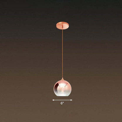 Noémie Gradient Glass Globe Pendant Light