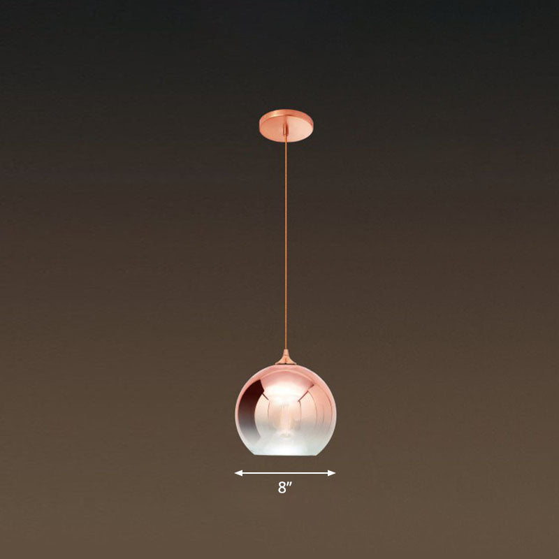 Noémie Gradient Glass Globe Pendant Light