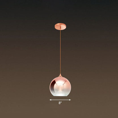 Noémie Gradient Glass Globe Pendant Light