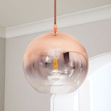 Noémie Gradient Glass Globe Pendant Light