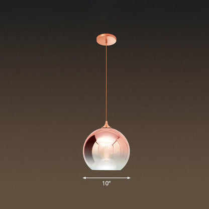 Noémie Gradient Glass Globe Pendant Light
