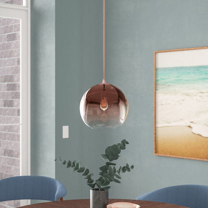 Noémie Gradient Glass Globe Pendant Light