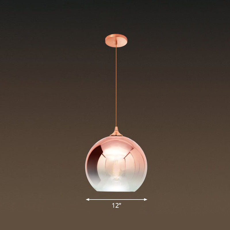 Noémie Gradient Glass Globe Pendant Light