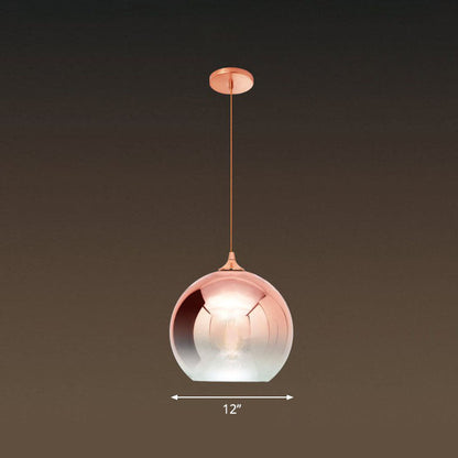 Noémie Gradient Glass Globe Pendant Light