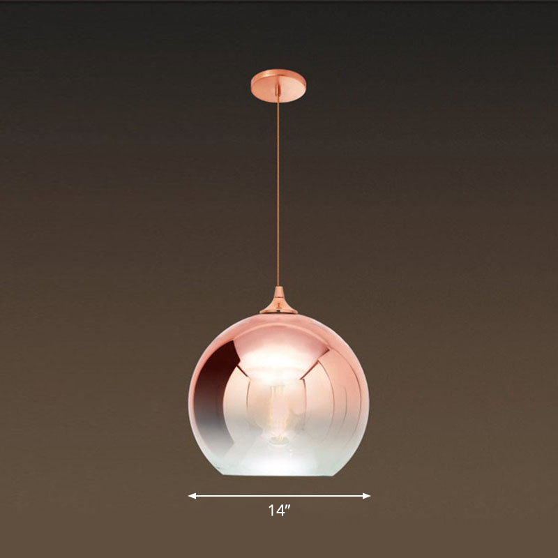 Noémie Gradient Glass Globe Pendant Light