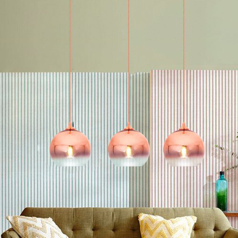 Noémie Gradient Glass Globe Pendant Light