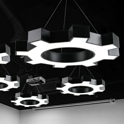 Élodie Gear LED  Pendant Lights Modern Acrylic Black