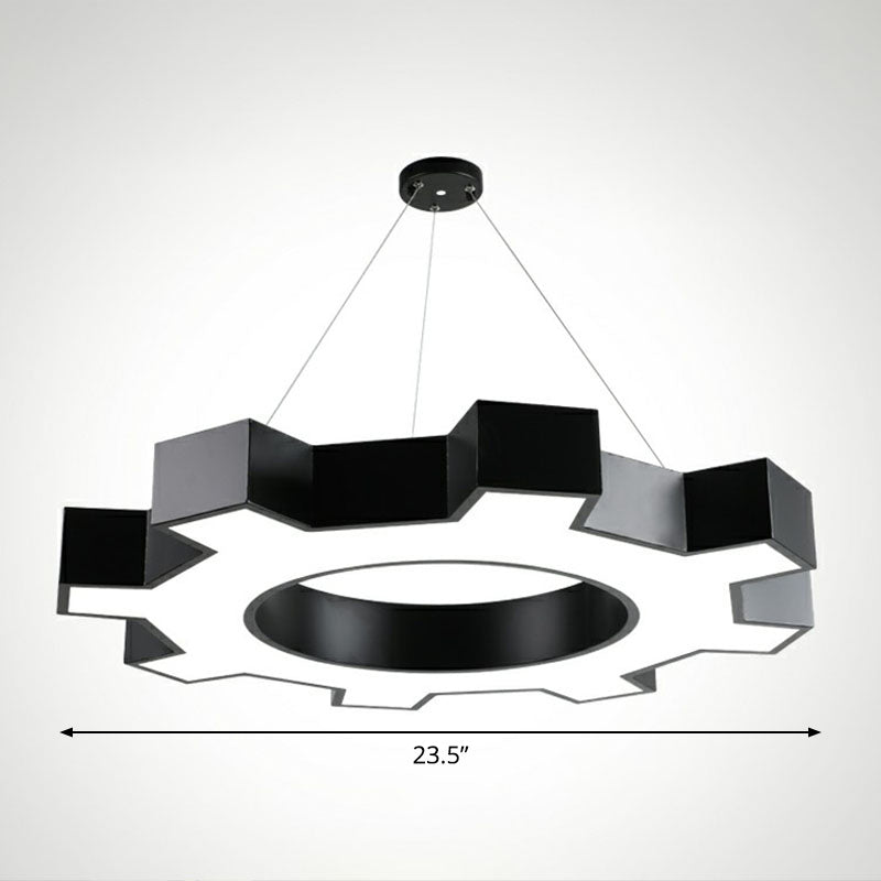 Élodie Gear LED  Pendant Lights Modern Acrylic Black