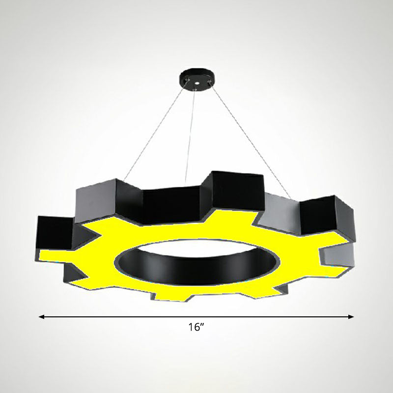 Élodie Gear LED  Pendant Lights Modern Acrylic Black