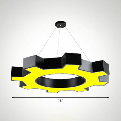 Élodie Gear LED  Pendant Lights Modern Acrylic Black