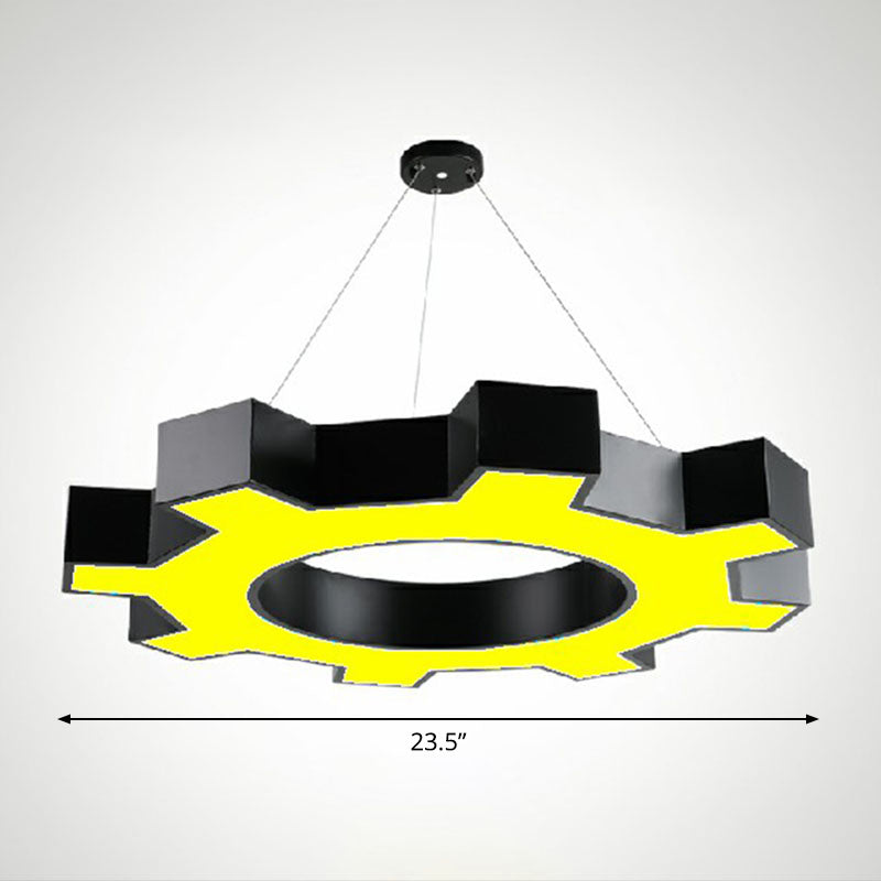 Élodie Gear LED  Pendant Lights Modern Acrylic Black